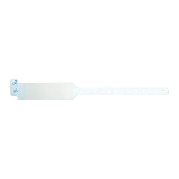 Sentry LabelBand Bar Code Wristband Polyester White Adult 500/Bx