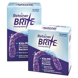 Retainer Brite Retainer Cleaner Tablets Individually Wrapped 36/Bx