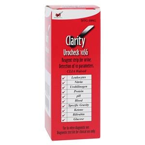 Clarity 10 SG Urinalysis Test Strips For ABX Pentra 100/Bx