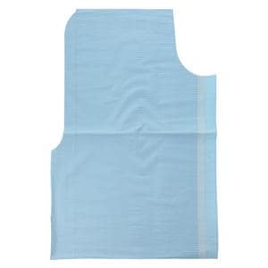 Fabri-Soft Exam Cape 30 in x 21 in Blue Disposable 100/Ca