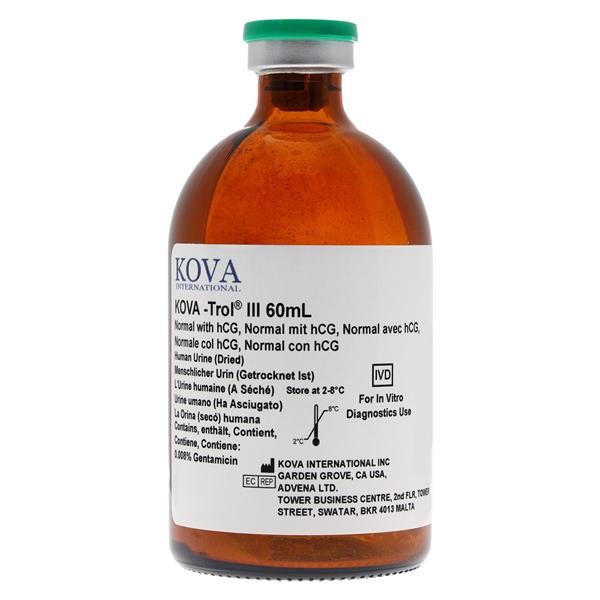 KOVA-Trol III Urine Multi-Analyte Level 3: Normal Control 4/Ca