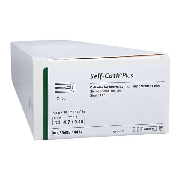 Catheter Intermittent Self-Cath Plus 14Fr Lng Strt Tp Lbrcs Hydrphlc Ct 16 30/Bx