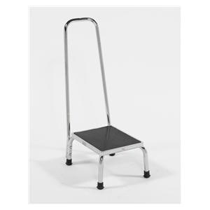 Step Stool Chrome 4 Leg/Non-slip Mat EA