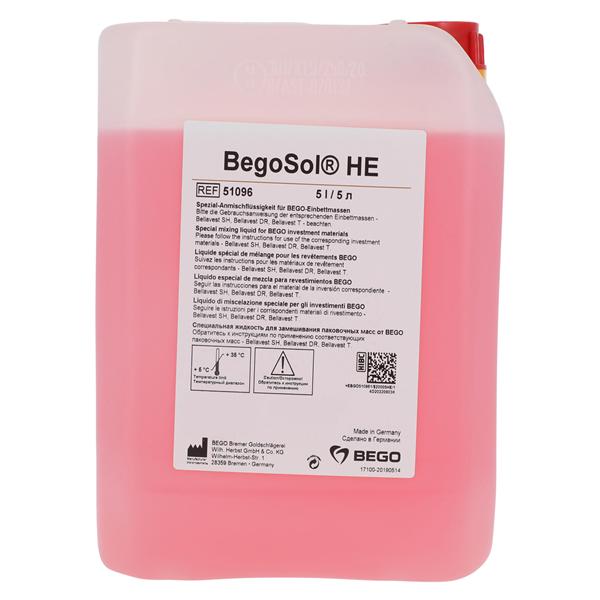 BegoSol HE Casting Investment Mixing Liquid 5Lt/Ea