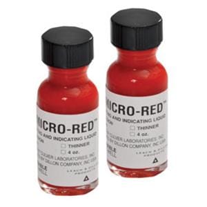 Micro Red High Spot Indicator Liquid Red 0.5 oz With Thinner Ea