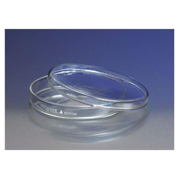 Pyrex Petri Dish Glass Bottom Only Round 100x10mm 12/Ca