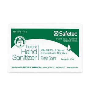 ABHC Towelettes Sanitizer 1000 mL Individual Packaging Fresh Scent 1000/CA