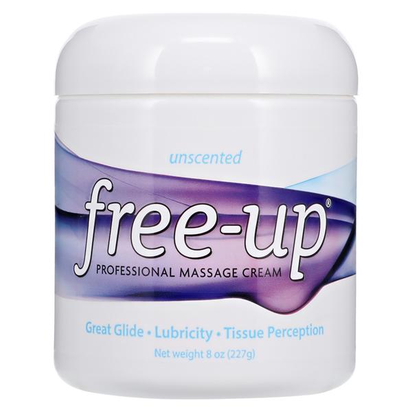 Free Up Massage Cream 8oz Unscented Non-Greasy Body Hypoallergenic Ea, 12 EA/CA