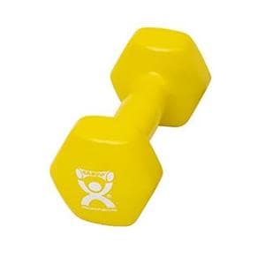 CanDo Weight Dumbbell 9lb Cast Iron/Vinyl Coated Yellow