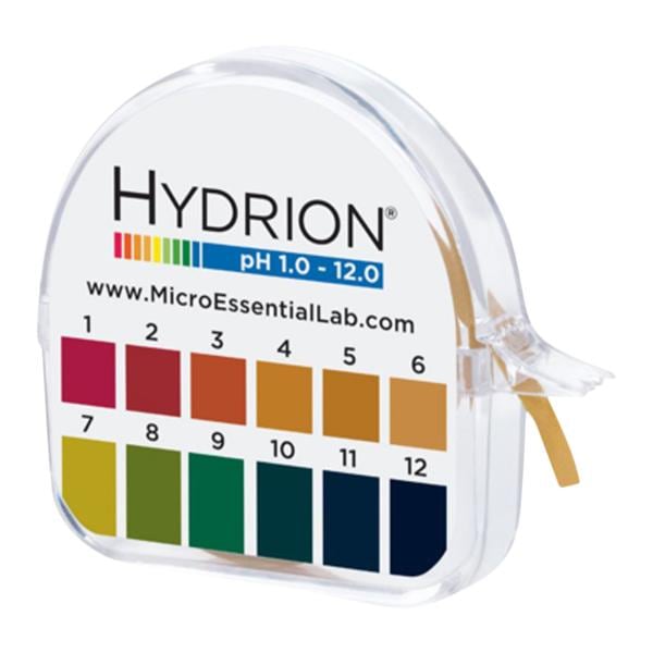 Hydrion pH Test Strip 1-12 Range 10/Ca