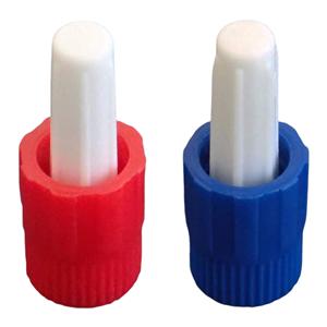 Catheter Cap Red/ Blue Sterile 100St/Bg, 40 BG/CA