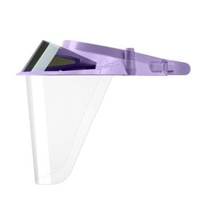 Op-D-Op II Full Face Visor Shield Violet Reusable Frame Ea