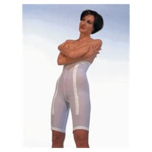 SupportWear Plastic Surgery Girdle Mid Thigh Medium Women 27-28" White