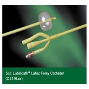 Lubricath 3-Way Foley/Irrigation Catheter Medium Round Tip Silicone 24Fr 3cc