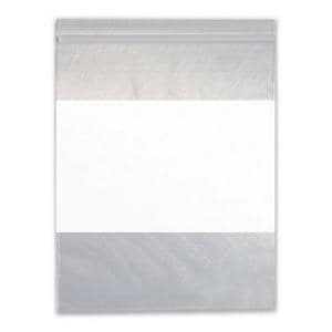 Zip Bag w/White Write-On Block 2mL 6x9 100/Pk 100/Pk, 10 PK/CA