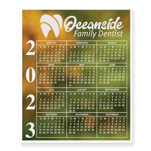 Bic Calendar Magnet Full Color Imprint 20 Mil Custom Ea