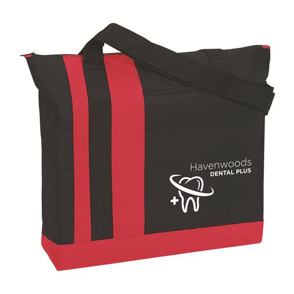 1 Color Imprint Tote Bag Polyester Assorted Ea