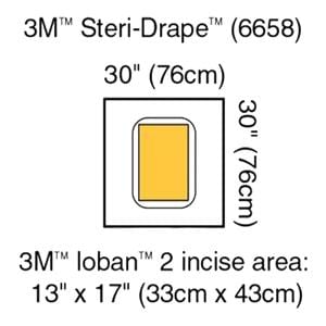 Steri-Drape 30x30" Sterile Surgical Pouch Non-Fenestrated