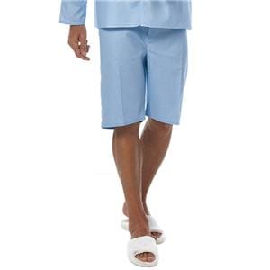 Pajama Shorts Adult X-Large Light Blue Reusable 1/EA