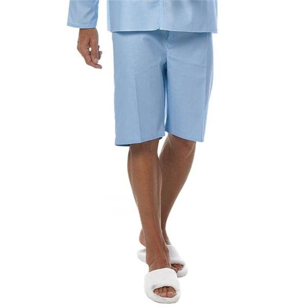 Pajama Shorts Adult X-Large Light Blue Reusable 1/EA