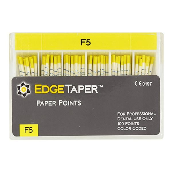 EdgeTaper Paper Points F5 Yellow 100/Pk