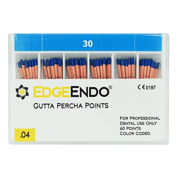 EdgeEndo Gutta Percha Points Size #30 Blue 60/Pk