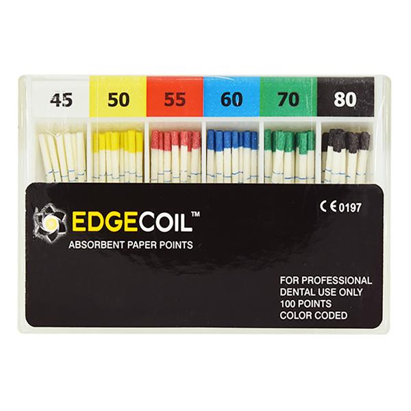 EdgeCoil Paper Points Size #45-80 Assorted 60/Pk