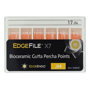 EdgeFile X7 Gutta Percha Points Size #25 Red 60/Pk