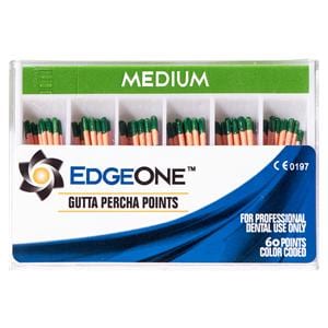 Edgeone Gutta Percha Points Medium Green 60/Pk
