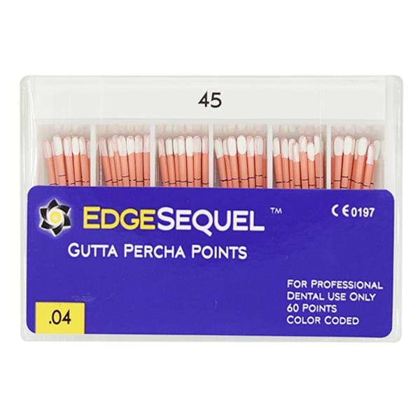 EdgeSequel Sapphire Gutta Percha Points Size #45 White 60/Pk