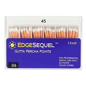 EdgeSequel Sapphire Gutta Percha Points Size #45 White 60/Pk