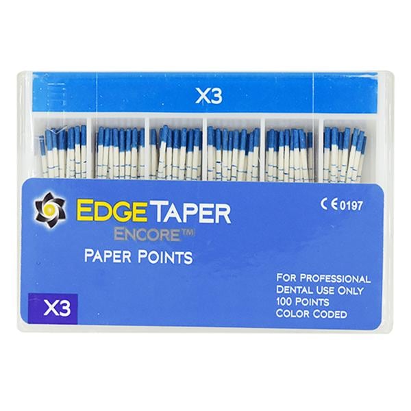 EdgeTaper Encore Absorbent Points Size #25 Red 60/Pk