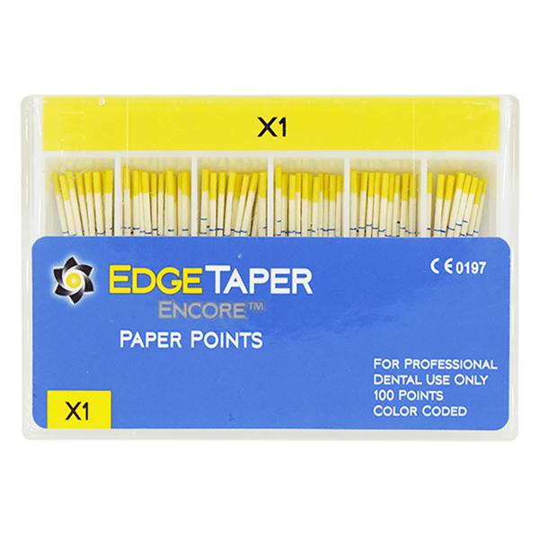 EdgeTaper Encore Absorbent Points Size #20 Yellow 60/Pk