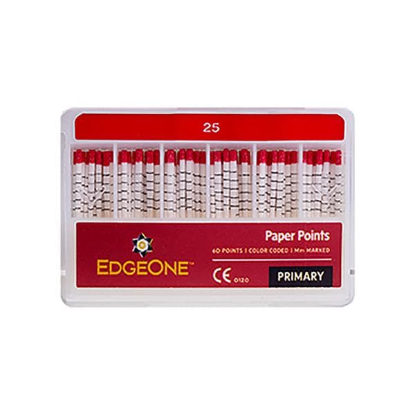 Edgeone Absorbent Points Size #25 Primary Red 60/Pk