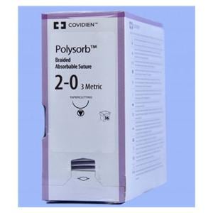 Polysorb Suture 2-0 36" Polyester Braid KV-34 Violet 36/Ca