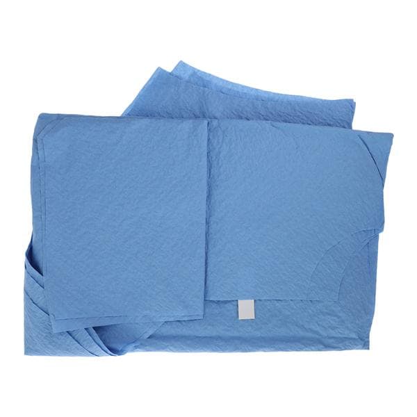 Exam Poncho 56 in x 28 in Blue Disposable 25/Ca