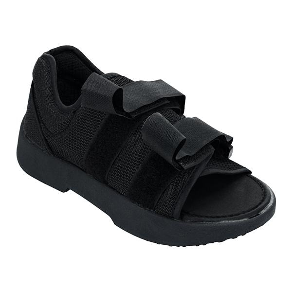 Health Design Classic Post-Op Shoe Nylon/Mesh Upper Black Small Women 4-6