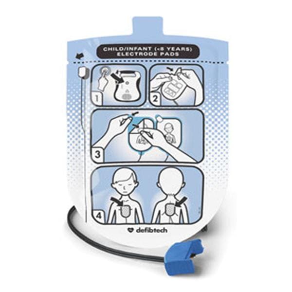 Defibrillation Pads Pediatric New Ea