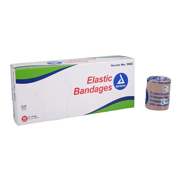 Bandage Elastic 2"x4.5yd Tan Non-Sterile 10/Bx