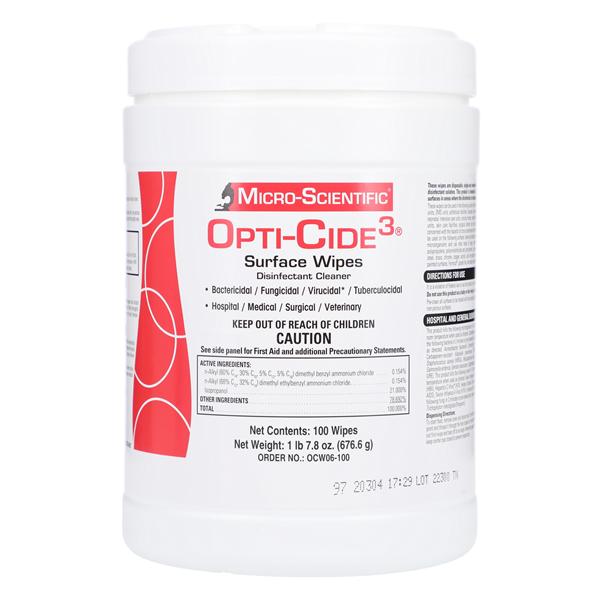 Opti-Cide 3 Disinfectant Wipes 100/Cn