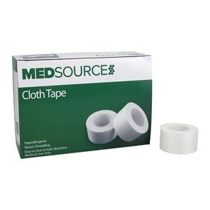 Medical Tape Silk Cloth 1"x10yd White Non-Sterile 12/Bx, 12 BX/CA