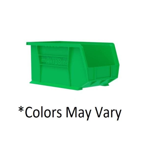 AkroBins Storage Bin Green Polymer With Label Holder 10-3/4x8-1/4x7" 6/Ca