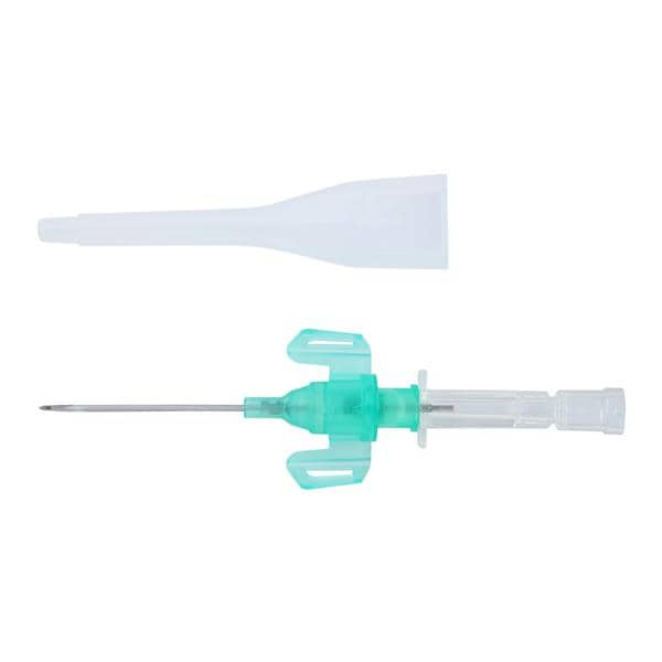 Introcan Safety IV Catheter Safety 18 Gauge 1-1/4" Green Closed End 50/Bx