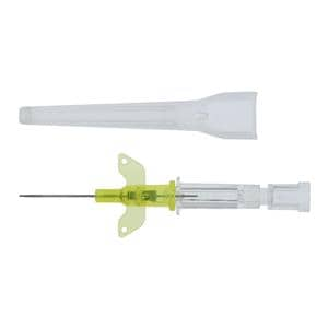 Introcan Safety IV Catheter Safety 24 Gauge 3/4" Yellow Ea