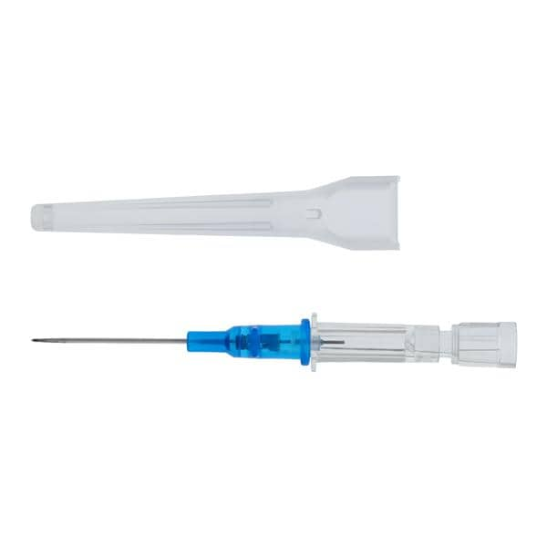 Introcan Safety IV Catheter Safety 22 Gauge 1" Blue Straight Ea