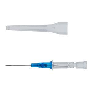 Introcan Safety IV Catheter Safety 22 Gauge 1" Blue Straight Ea