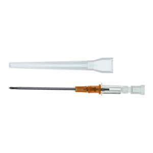 Introcan Safety IV Catheter Safety 14 Gauge 2" Orange Straight Ea