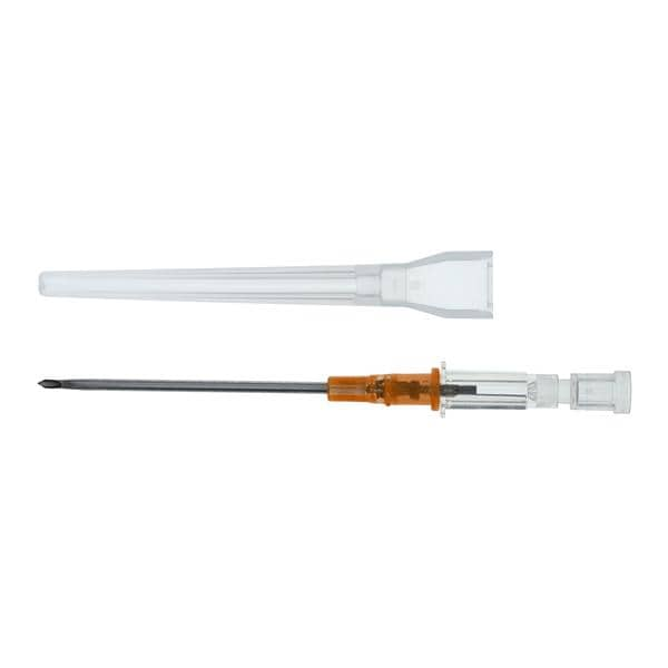 Introcan Safety IV Catheter Safety 14 Gauge 2" Orange Straight Ea