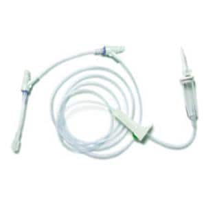 IV Administration Set Needleless 2 Ultst Inj Sites: 8", 3 86 15Drp 16mL Ea