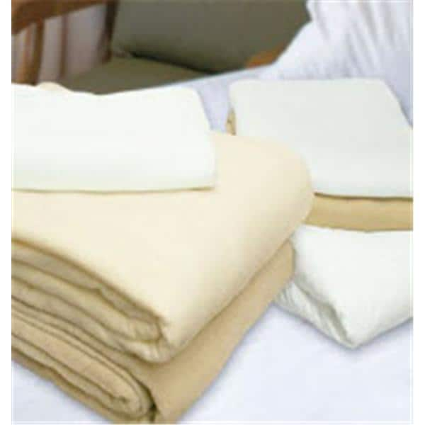 Thermal Blanket White Cotton/Polyester 66x90"